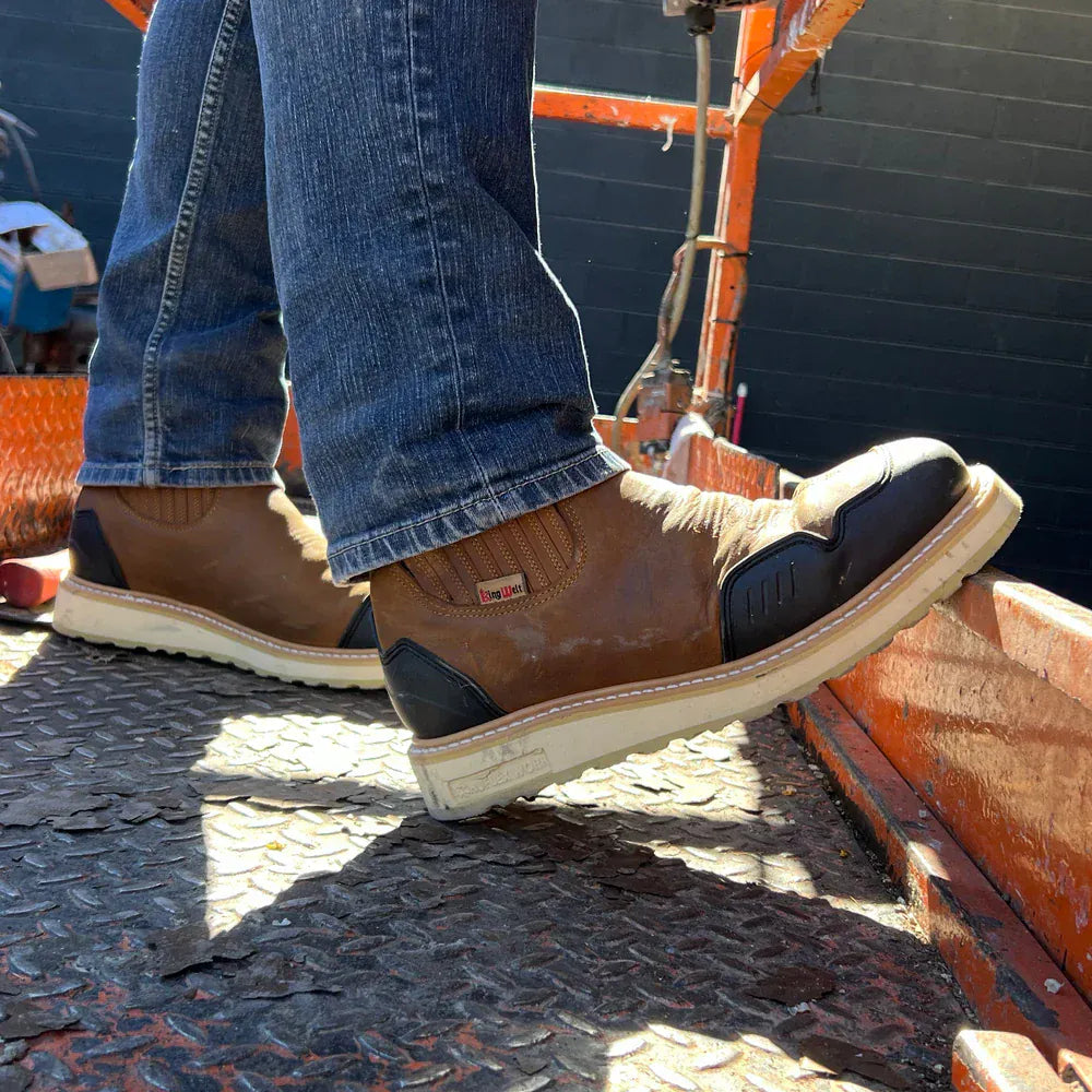 King Welt Boots Ultra Flex 6" GuardedMaster Double Density Work Boots Tan Color - King Welt