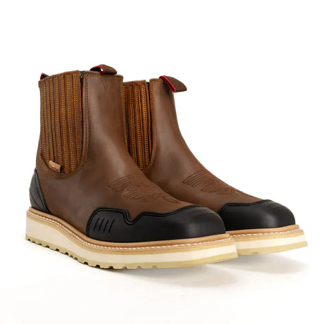 King Welt Boots Ultra Flex 6" GuardedMaster Double Density Work Boots Tan Color - King Welt