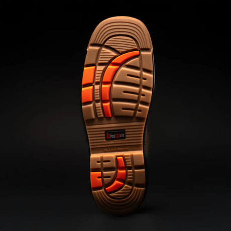 King Welt Boots Venom 11" Python Tribute Work Boot Square Steel Toe Brown Color - King Welt