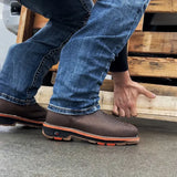 King Welt Boots Venom 11" Python Tribute Work Boot Square Steel Toe Brown Color - King Welt