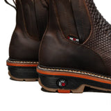 King Welt Boots Venom 6" Python Tribute Work Boot Square Toe Brown Color - King Welt