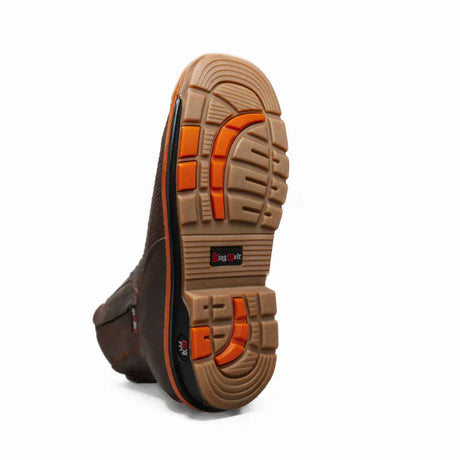 King Welt Boots Venom 6" Python Tribute Work Boot Square Toe Brown Color - King Welt