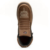 King Welt Boots Western Flex 6" Zipper  Work Boots Medallion Laton Color - King Welt