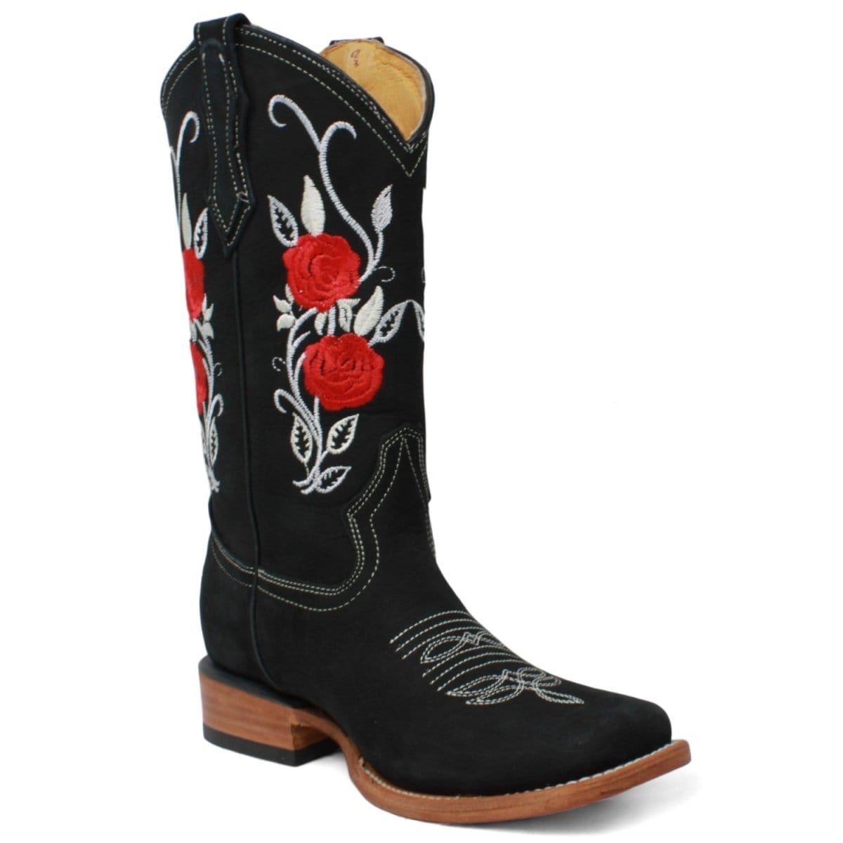 La Carreta Boots Botas de Gamuza para Dama con Girasoles