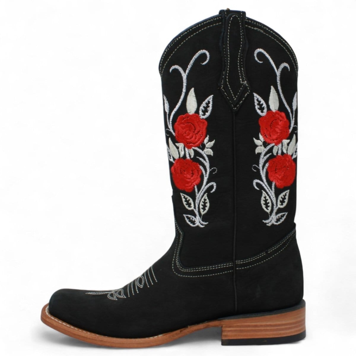 La Carreta Boots Botas de Gamuza para Dama con Girasoles