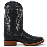 La Carreta Boots Men's Black Floater Square Toe Boots