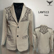 Lamasini Jackets Beige / S Men´s Western Blazer Beige - Lamasini