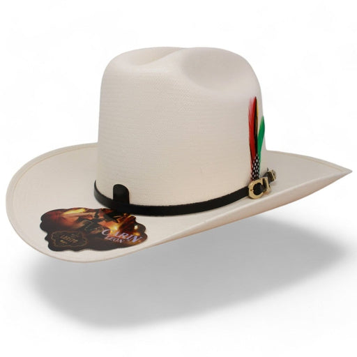 Laredo Hats Hats Official Carin Leon 100X Cowboy Straw Hat with Feathers