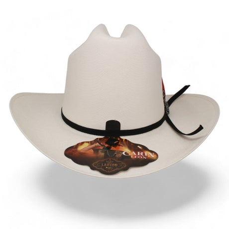 Laredo Hats Hats Official Carin Leon 10X Cowboy Straw Hat with Ribbon and Feather