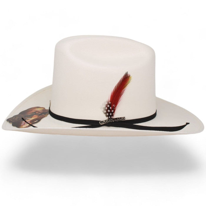 Laredo Hats Hats Official Carin Leon 10X Cowboy Straw Hat with Ribbon and Feather