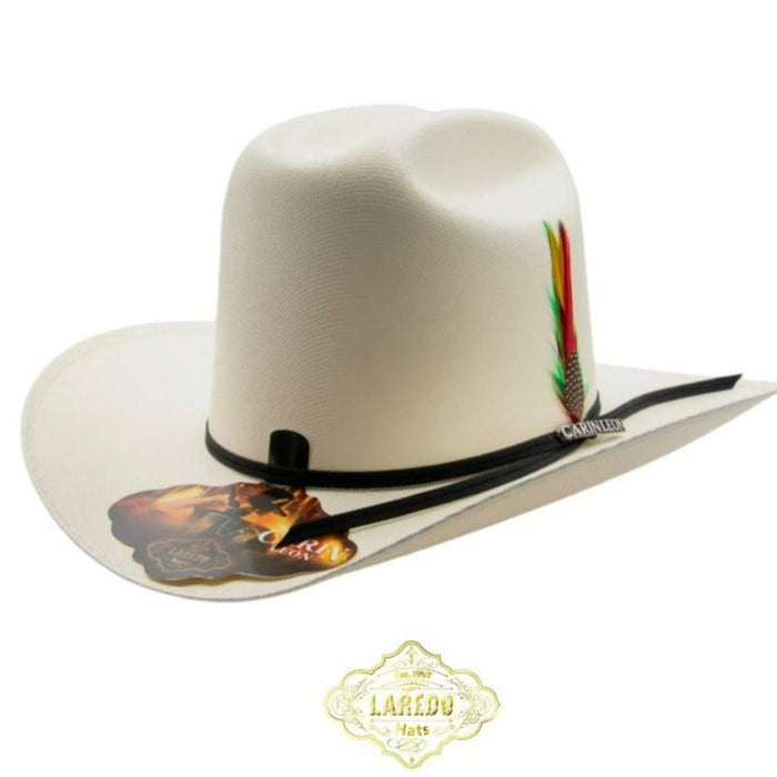 Laredo Hats Hats Official Carin Leon 10X Cowboy Straw Hat with Ribbon and Feather