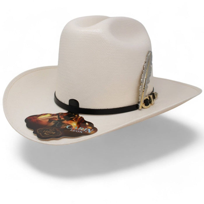 Laredo Hats Hats Official Carin Leon 50X Cowboy Straw Hat with Silver Feather