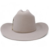 Laredo Hats Hats Official Carin Leon Cowboy Felt Hat with Silver Feather Beige