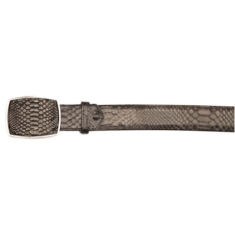 Los Altos Boots Belts Black / 32 Genuine Python Skin Cowboy Belt - Los Altos Boots