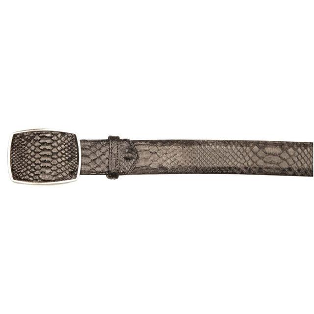Los Altos Boots Belts Black / 32 Genuine Python Skin Cowboy Belt - Los Altos Boots