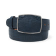 Genuine Teju Lizard Skin Cowboy Belt Navy Blue Color - Los Altos Boots