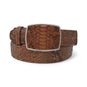 Los Altos Boots Belts Brown / 32 Men's Los altos Python Skin Cowboy Belt C11A5766