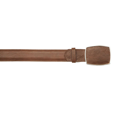 Los Altos Boots Belts Genuine Bull Shoulder Leather Cowboy Belt Brown Color - Los Altos Boots