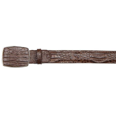 Los Altos Boots Belts Genuine Caiman Belly Skin Cowboy Belt Brown Color - Los Altos Boots