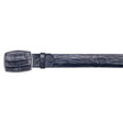 Los Altos Boots Belts Genuine Caiman Belly Skin Cowboy Belt Navy Blue Color - Los Altos Boots