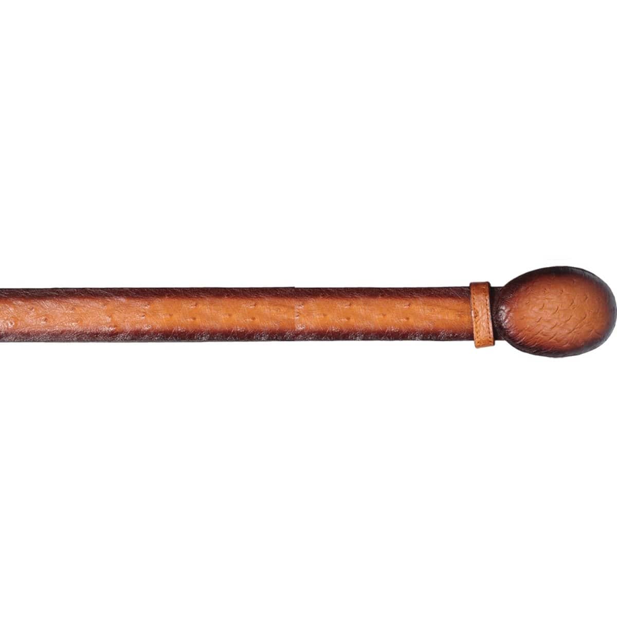 Los Altos Boots Belts Genuine Ostrich Skin Cowboy Belt Faded Buttercup Color - Los Altos Boots