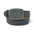 Los Altos Boots Belts Gray / 32 Men's Los altos Caiman Belly Cowboy Belt C11A8209