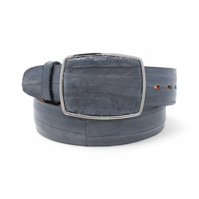 Genuine Eel Skin Cowboy Belt Gray Color - Los Altos Boots