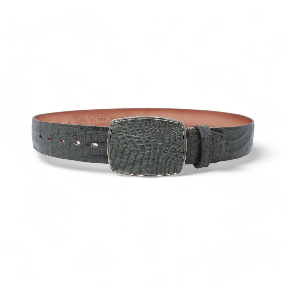 Los Altos Boots Belts Men's Los altos Caiman Belly Cowboy Belt C11A8209