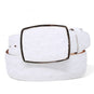 Los Altos Boots Belts Men's Los altos Ostrich Cowboy Belt White