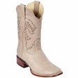 Western Genuine Grisly Leather Rodeo Wide Square Toe Boots Pomex Color - Los Altos Boots - SIde View 