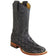 Los Altos Boots Boots 6 / Matte Black Men's Genuine Piraruccu Skin Rodeo Wide Square Toe Boots - Los Altos Boots