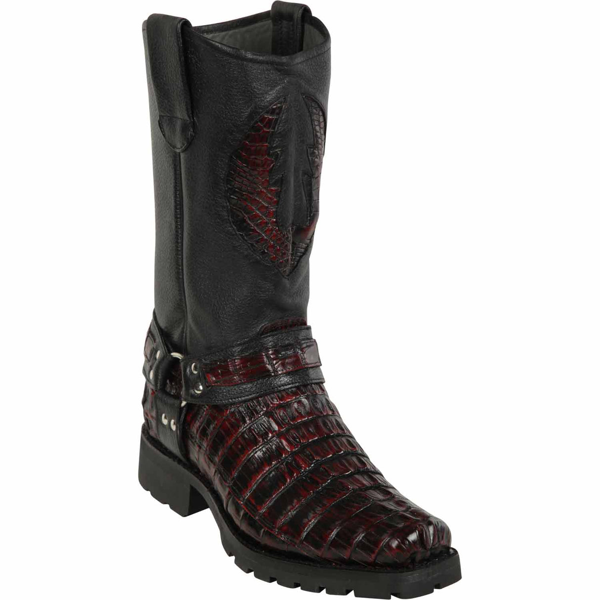 Los Altos Boots Boots 6 Men's Los Altos Caiman Tail Skin Biker Boot 55T0118