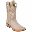 Western Genuine Grisly Leather Rodeo Square Toe Boots Pomex Color - Los Altos Boots - Side View
