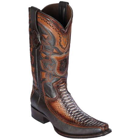 Los Altos Boots Boots 6 Men's Los Altos Original Python and Deer European Square Toe Boot 76F5788