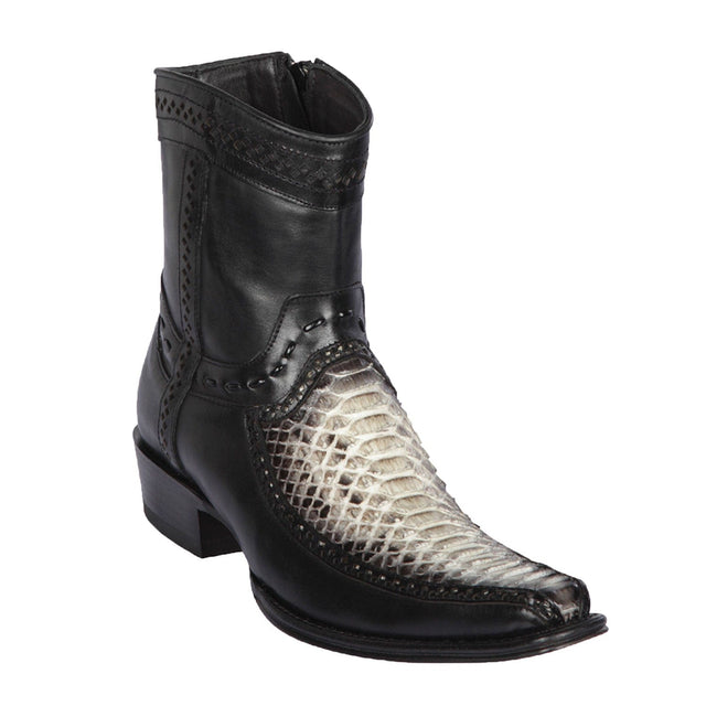 Los Altos Boots Boots 6 Men's Los Altos Original Python and Deer Skin European Toe Short Boot 76BF5749