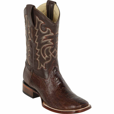 Los Altos Boots Boots 6 Men's Los Altos Ostrich Leg Skin Wide Square Toe Boot 8220507