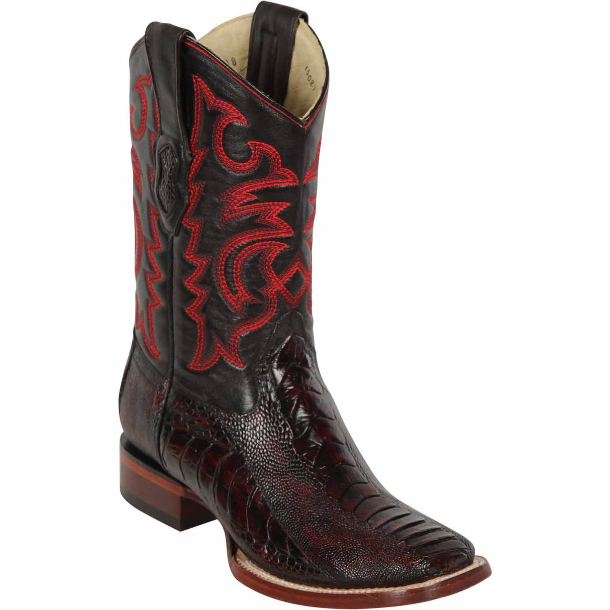 Los Altos Boots Boots 6 Men's Los Altos Ostrich Leg Skin Wide Square Toe Boot 8220518