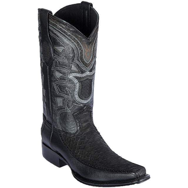 Los Altos Boots Boots 6 Men's Los Altos Python and Deer European Square Toe Boot 76FN5705