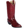 Los Altos Boots Boots Burgundy / 6 Men's Los Altos Eel Skin J Toe Boots 9908-A