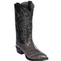 Western Genuine Eel J Toe Boots Gray Color - Los Altos Boots - Side View