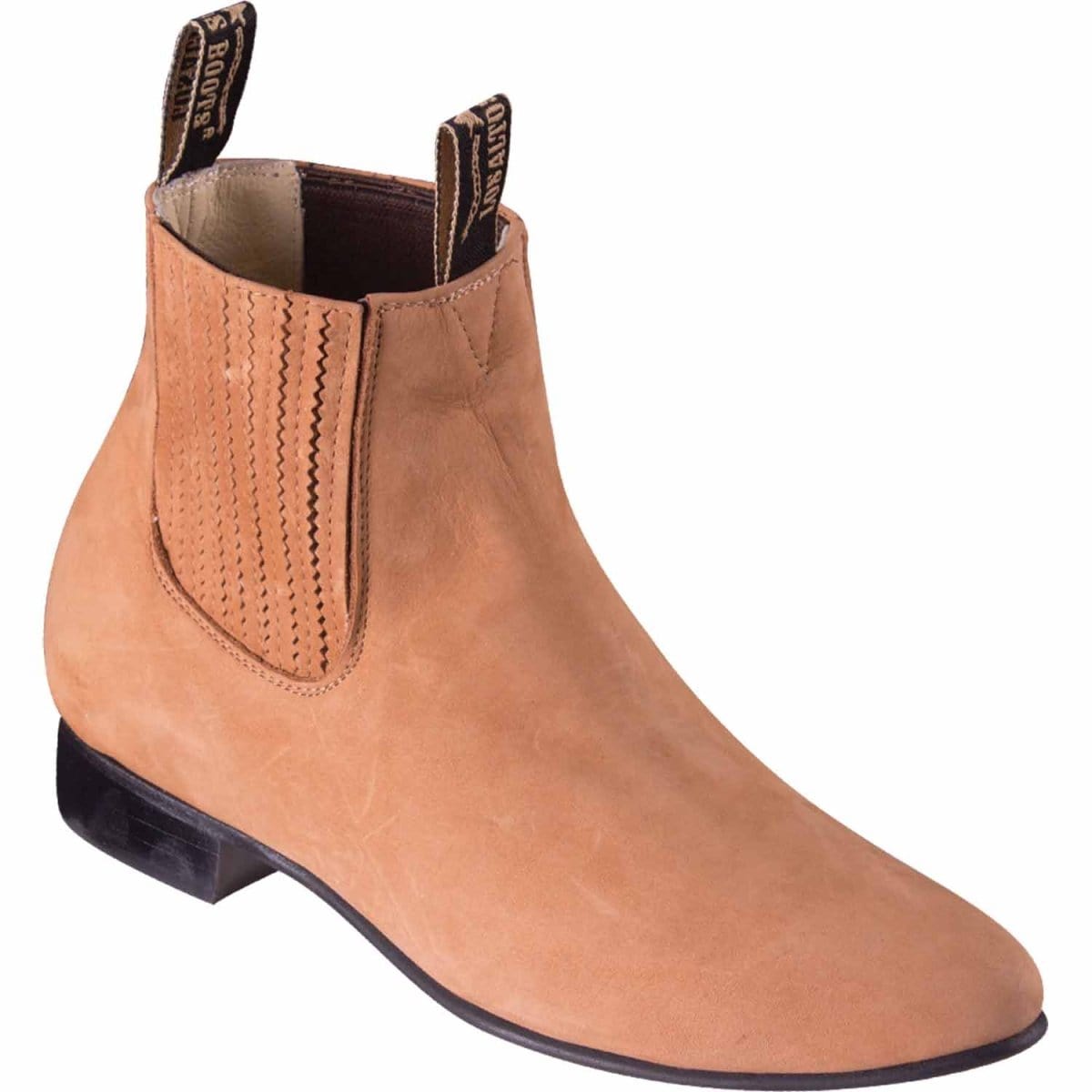 Los Altos Boots Boots Los Altos Men's Round Toe Suede Leather Ankle Boots Tan LAB-616331