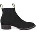 Los Altos Boots Boots Los Altos Men's Round Toe Suede Leather Short Boots Black 50B6305