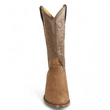 Los Altos Boots Boots Men's Genuine Elephant Skin Round Toe Boots Brown Color - Los Altos Boots