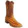Los Altos Boots Boots Men's Genuine Piraruccu Skin Rodeo Wide Square Toe Boots Cognac Color - Los Altos Boots