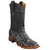 Los Altos Boots Boots Men's Genuine Piraruccu Skin Rodeo Wide Square Toe Boots Rustic Black Color - Los Altos Boots