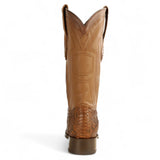 Los Altos Boots Boots Men's Genuine Python Skin European Square Toe Boots Porto Brown Color - Los Altos Boots