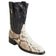 Western Genuine Python Skin Roper Toe boots Nobuck Natural Color - Los Altos Boots - SIde View