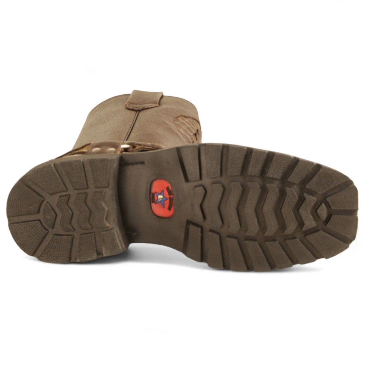 Los Altos Boots Boots Men's Genuine Smooth Caiman Skin Biker Boots Brown Color - Los Altos Boots