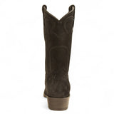 Los Altos Boots Boots Men's Genuine Suede Leather 7x Toe Boots Black Color - Los Altos Boots