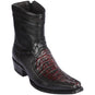 Los Altos Boots Boots Men's Los Altos Caiman Tail and Deer European Toe Short Boot 76BF0118